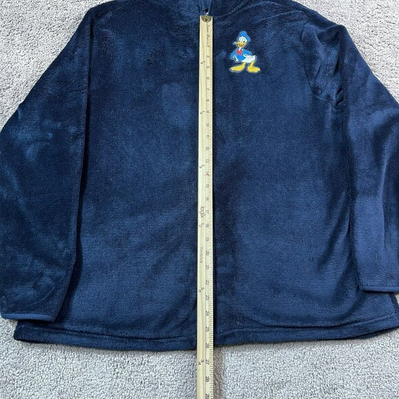 Disney Donald Duck Fleece Jacket Blue Men’s Size Large - Picture 4 of 7
